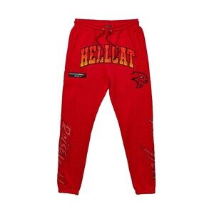 Dodge Reason Men's SRT Hellcat Red Jogger Sweatpants Size L